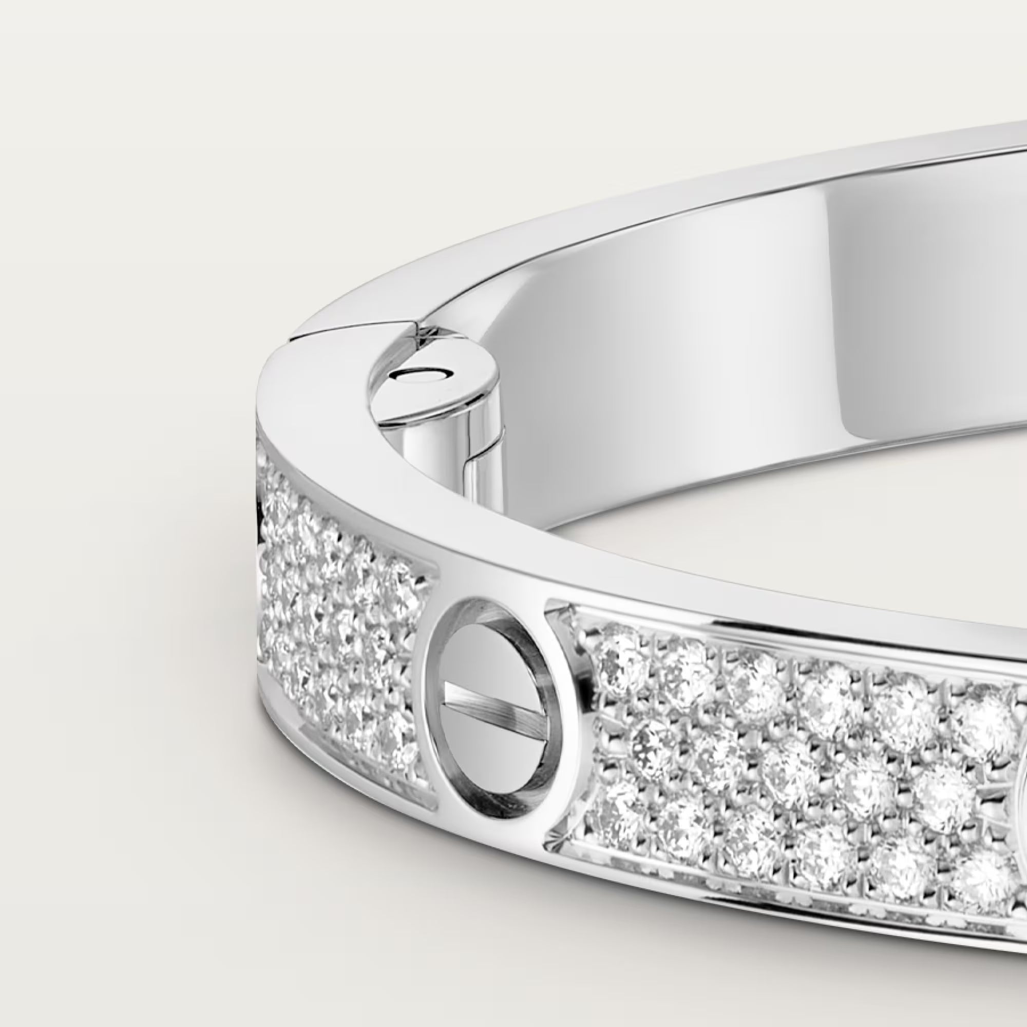 AV Amour bracelet, medium model, paved